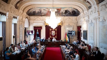 Pleno Extraordinario en el Ayuntamiento de Málaga.