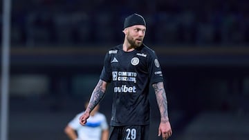 Carlos Rotondi of Cruz Azul during the 15th round match between Cruz Azul and Monterrey as part of the Liga BBVA MX, Torneo Apertura 2025 at Olimpico Universitario, on October 25, 2025 in Mexico City, Mexico.