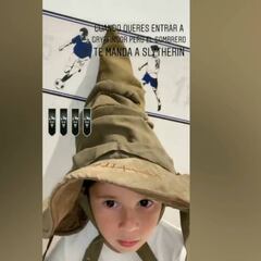 Lo más tierno del día: Mateo Messi con gorro de Harry Potter