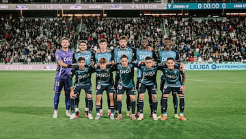 Once del Cádiz CF en el Arcángel. Foto: Cádiz CF.