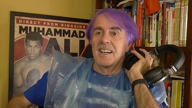 Siro L車pez cumple su palabra: se ti?e el pelo de morado