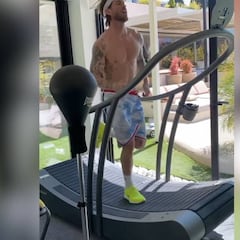 Sergio Ramos muestra parte de su entrenamiento en casa