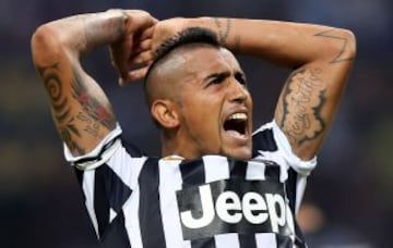 Arturo Vidal ha jugado 349 duelos en clubes del Viejo Continente.