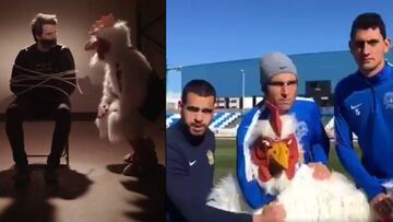 Dani Martín, secuestrado por la mascota del Fuenlabrada