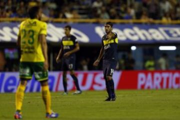 Buenos Aires 01 Abril 2017
Boca Juniors vs Defensa y Justicia por la 18va fecha del Torneo Argentino, en el La Bombonera.
Sebastian Perez de Boca Juniors
Foto Ortiz Gustavo