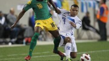 Partido entre la selección de Jamaica y la selección de Honduras.