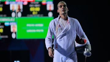 Jhon Rodr&iacute;guez obtuvo la medalla de bronce en esgrima en los Panamericanos.