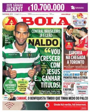 Portadas de la prensa deportiva