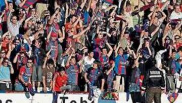 <b>APOYO. </b>En torno a cien seguidores del Huesca apoyarán a su equipo en el estadio San Pablo de Écija.