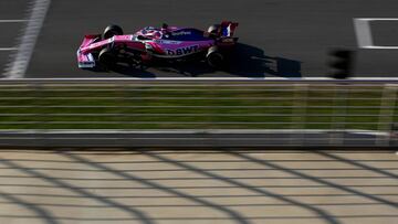 MONTMELO, SPAIN - FEBRUARY 28: Lance Stroll of Canada driving the (18) Racing Point RP19 Mercedes on track during day three of F1 Winter Testing at Circuit de Catalunya on February 28, 2019 in Montmelo, Spain. (Photo by Mark Thompson/Getty Images)