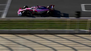 MONTMELO, SPAIN - FEBRUARY 28: Lance Stroll of Canada driving the (18) Racing Point RP19 Mercedes on track during day three of F1 Winter Testing at Circuit de Catalunya on February 28, 2019 in Montmelo, Spain. (Photo by Mark Thompson/Getty Images)