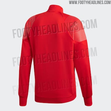 La sudadera Adidas Tango roja que lucirá el Real Madrid durante la temporada 2018-2019.