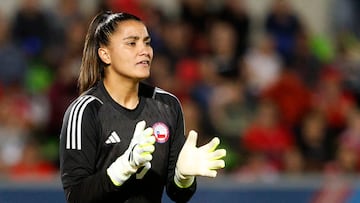 VINA DEL MAR, CHILE-NOV03: La jugadora de Chile Maria Jose Urrutia controla durante el partido de Finales del futbol femenino de los XIX juegos Panamericanos Santiago 2023 realizado en el estadio Elias Figueroa el 03 de Noviembre 2023 en Valparaiso, Chile./ Chile’s player Maria Jose Urrutia during the women’s Finall football match of the 2023 XIX Pan American Games at the Elias Figueroa Stadium on November 03, 2023 in Valparaiso, Chile.
Foto de Martin Thomas/Santiago 2023 via Photosport.
