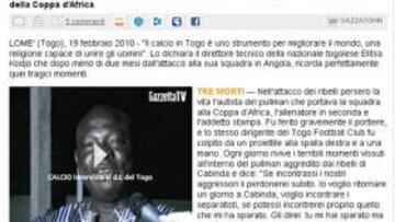 El director técnico de Togo: "Perdono a los que me dispararon"