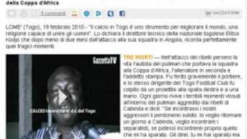 El director técnico de Togo: "Perdono a los que me dispararon"