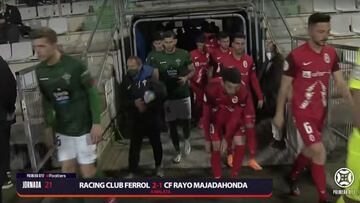 Resumen y goles del Racing Ferrol ante el Rayo Majadahonda de Primera RFEF