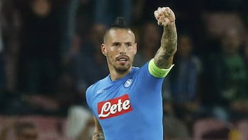 Hamsik, como loco por batir un gran récord de Maradona