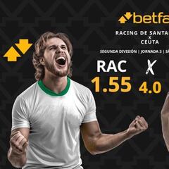 Racing de Santander vs. AD Ceuta: horario, dónde ver, pronósticos y clasificación