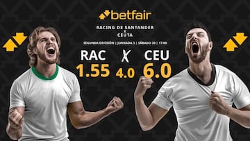 Racing de Santander vs. AD Ceuta: horario, dónde ver, pronósticos y clasificación