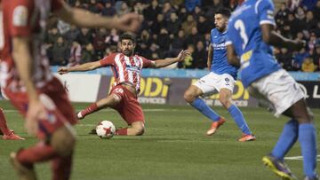Diego Costa, anotando el 0-3 ante el Lleida.
