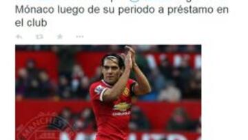 Manchester United: Falcao no se queda y regresa al Mónaco