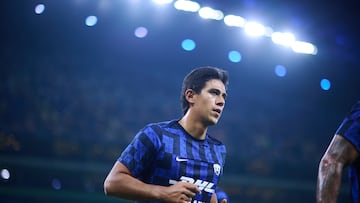 Jose Juan Macias of Pumas during the 13th round match between Monterrey and Pumas UNAM as part of the Liga BBVA MX, Torneo Apertura 2025 at BBVA Bancomer Stadium, on October 18, 2025 in Monterrey, Nuevo Leon, Mexico.