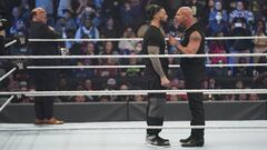 Roman Reigns y Goldberg en WWE.