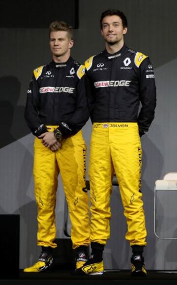 Jolyon Palmer y Nico Hulkenberg.