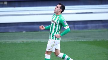 Juanmi, tras marcar ante el Cádiz.