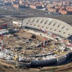 Se reanudan las obras en el estadio de La Peineta