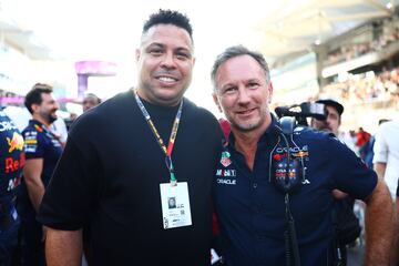 Ronaldo Nazário junto a Christian Horner.