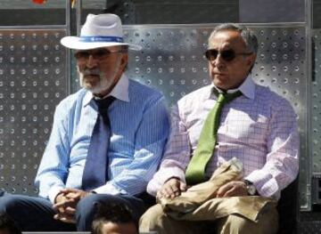 Alejandro Blanco con Ion Tiriac, durante la final de tenis masculino del Masters de Madrid.