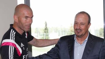 Zidane and Rafa Benítez