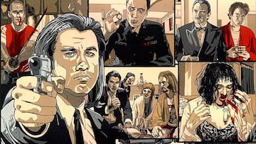 Los protagonistas de la película 'Pulp Fiction'