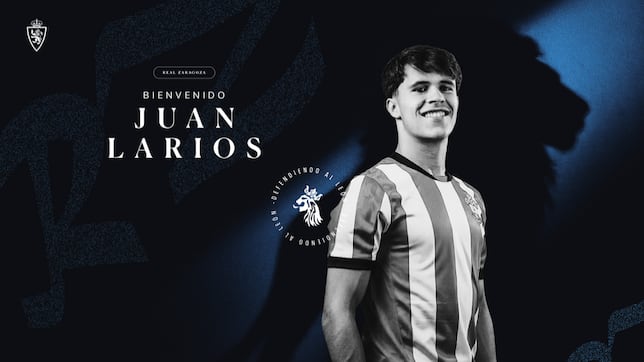 Oficial: el lateral zurdo Larios, cuarto fichaje invernal del Zaragoza