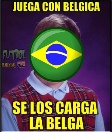 Los memes del triunfo de Bélgica contra Brasil en el Mundial 2018