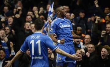 1-0. Eto'o celebra el primer tanto.