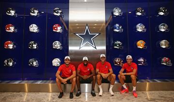 Koke, Lemar, Morata y Marcos Llorente disfrutaron a lo grande visitando las instalaciones de los Dallas Cowboys.