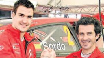 <b>VETERANO.</b> Marc Martí, en la foto junto a Dani Sordo, tiene ya un amplio bagaje en el Mundial.