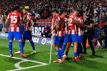 1-0. Thomas Lemar celebra el primer gol.