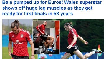 Imágenes de la preparación de Gareth Bale previas al inicio de la Eurocopa.
