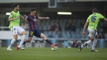 Una genialidad de Munir da aire al Barça B y condena a la Ponfe