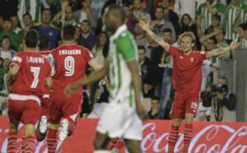 Celebración sevillista.