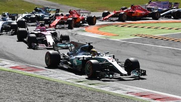 Lewis Hamilton se impuso en el GP de Italia en Monza.