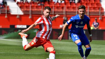 Embarba, durante el Almería - Getafe.