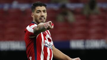 Luis Su&aacute;rez, durante el Atl&eacute;tico-Getafe