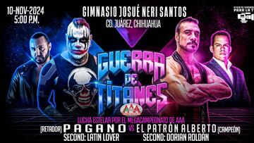 Lucha Libre AAA: 2 cambios en el cartel de Guerra de Titanes