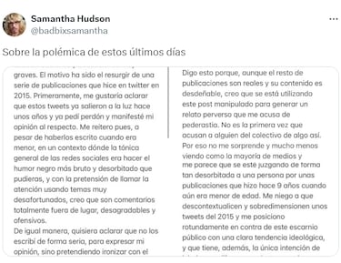 Doritos despide a Samantha Hudson por unos tweets de 2015 