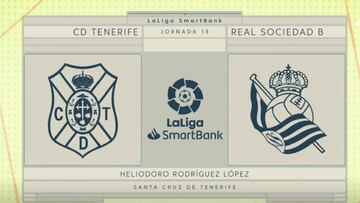 Resumen y goles del Tenerife vs. Real Sociedad B de LaLiga SmartBank