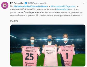 El mundo del deporte se tiñe de rosa en el #DiaMundialdelCancerdeMama